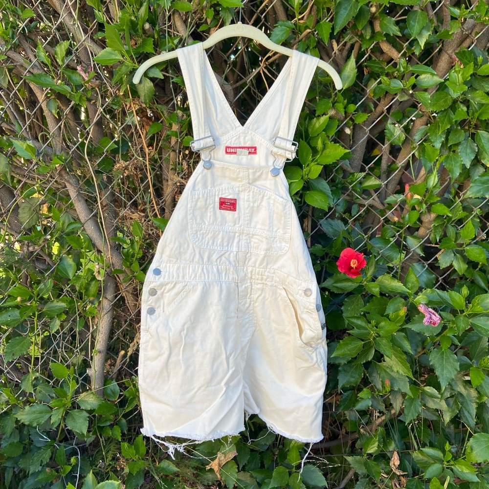 Vintage Union Bay cut off overalls